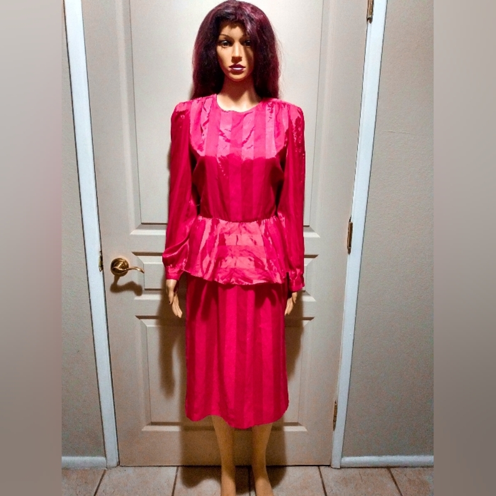 Vintage 80's Red Dress.